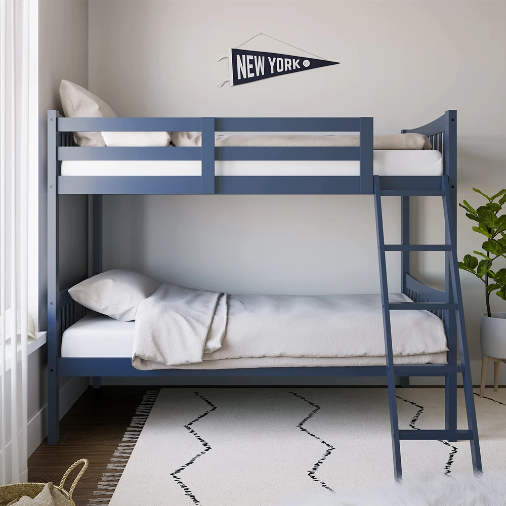 Modern Full Baby Adult Cheap Wooden Double Decker Bed Girls Kids Bunk Bed