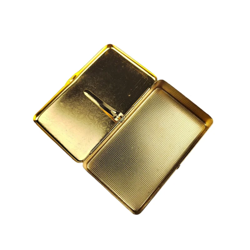 Carry on-the-go tobacco moisture-proof cigarette case, tobacco metal humidor and rolling paper