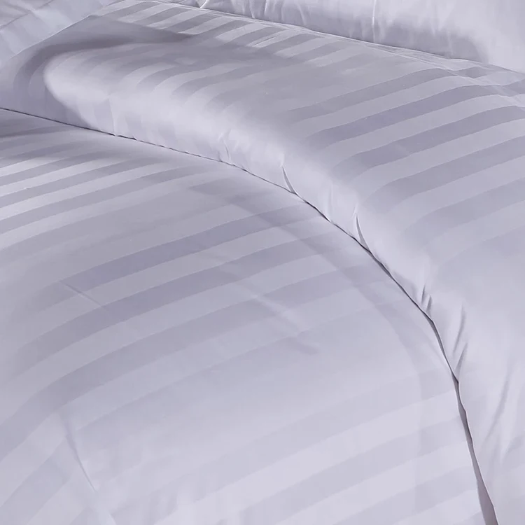 Hotel resort using 3cm satin bedding set flat sheet pillow case set