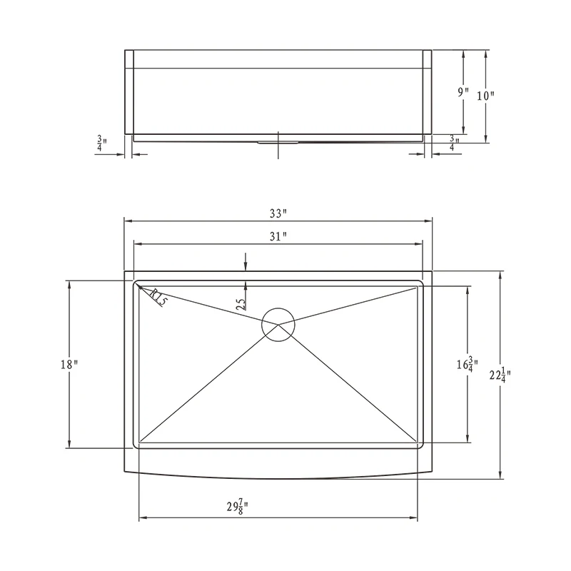 Custom size undermount double bowl 304 kitchen sinks stainless steel with drain board