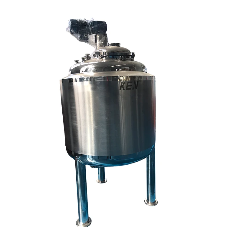 Pressure Storage Tank for Sale Mechanical Polishing Horizontal Style Dish-bottom Stainless Steel Transportation and Storage KEAN