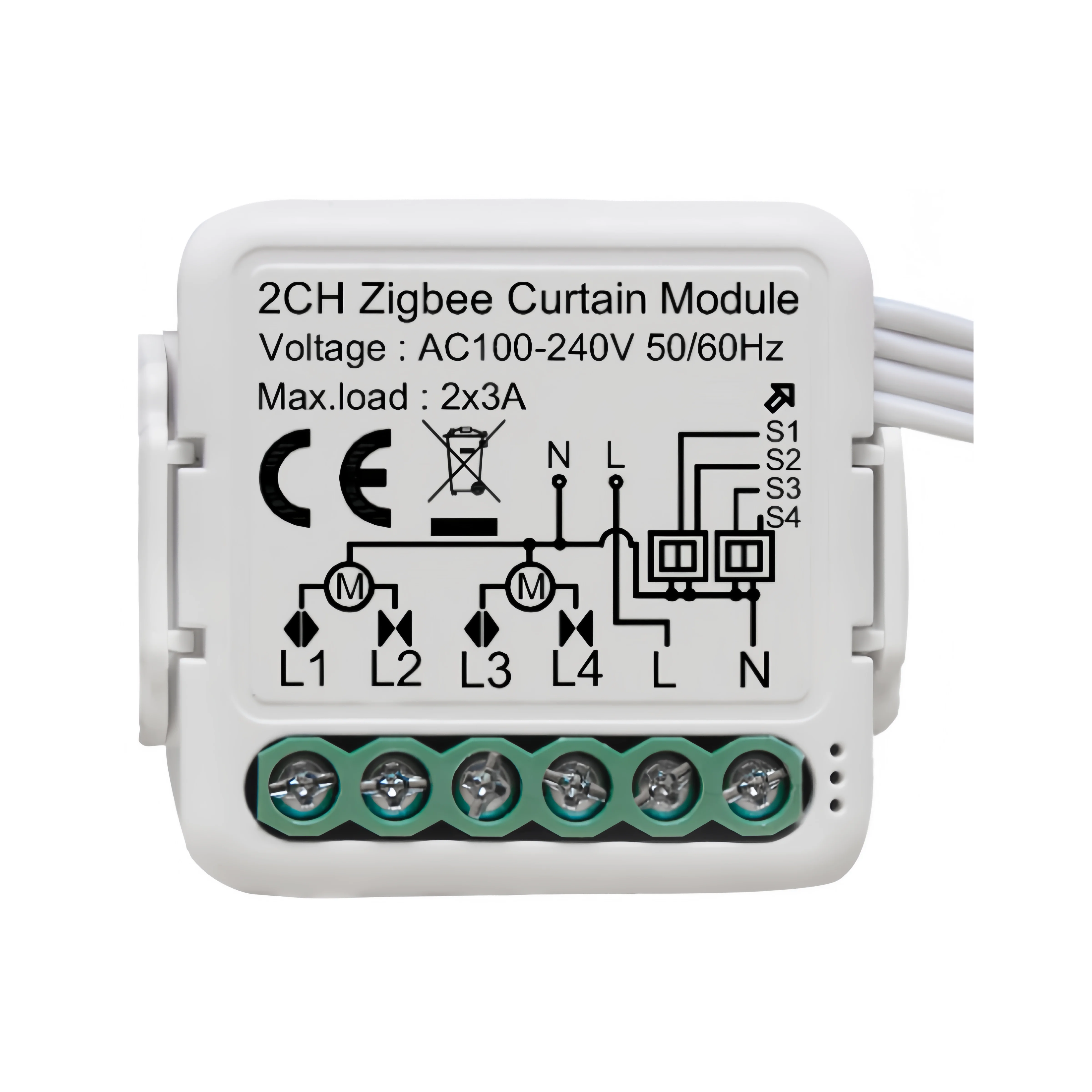 WiFi/ZIGBEE Tuya Smart Curtain Switch interrupter Zero Fire Mini Switch Circuit Breaker Module App Remote Control Switches