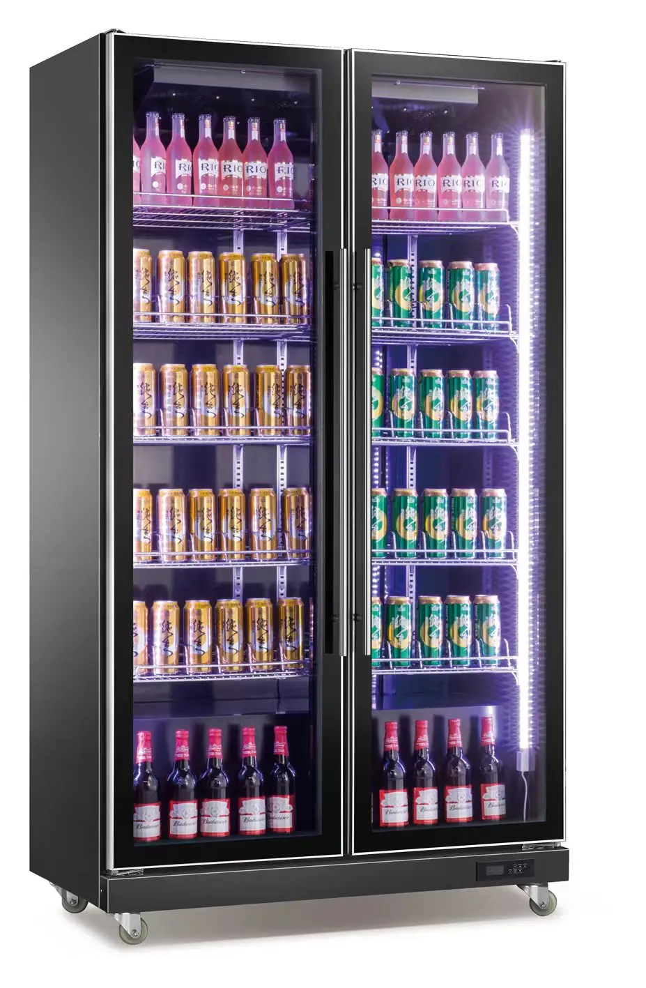 Glass door Commercial supermarket beverage chiller drinks cooler beer display fridge refrigerator