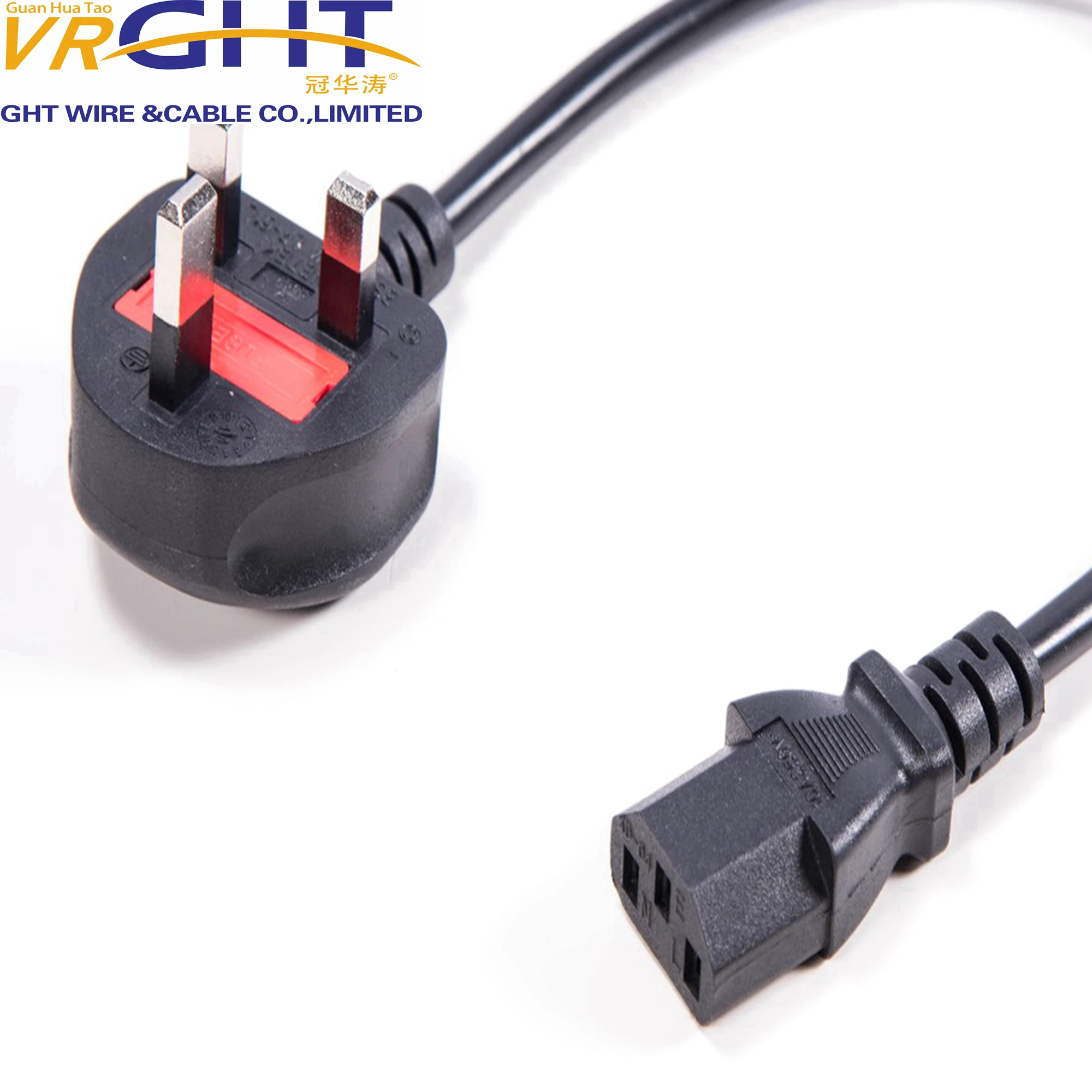 High Quality UK standard Power Cord AC Cord AC cable with C13