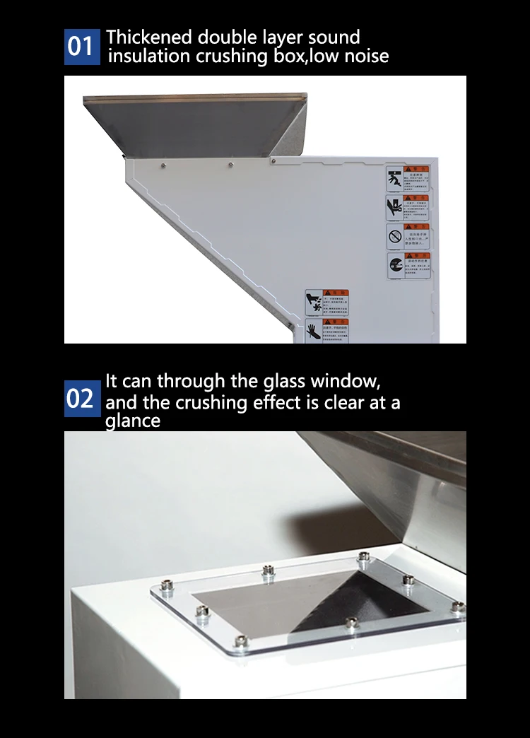 Function New type recycling plastic bottle PET piece bottle crusher recycling machine