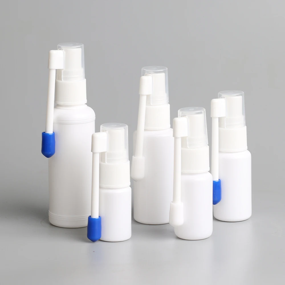 10ml 15ml 20ml 30ml 50ml HDPE Empty pharmaceutical plastic bottle amber Oral Nasal Throat Mist Spray Bottle
