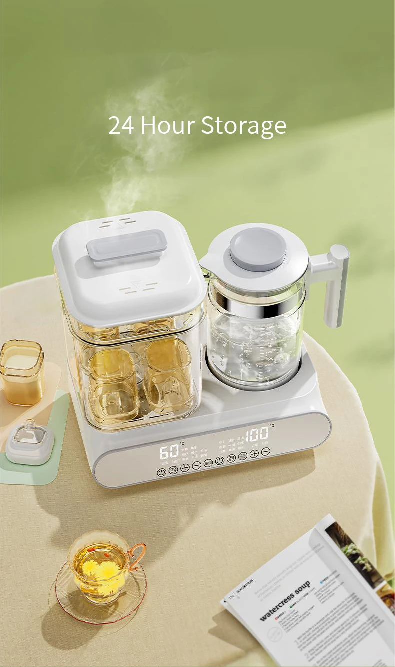 72H Keep Warm Smart Temperature Control Auto Shut-Off Baby Bottle Sterilizer Dryer Warmer
