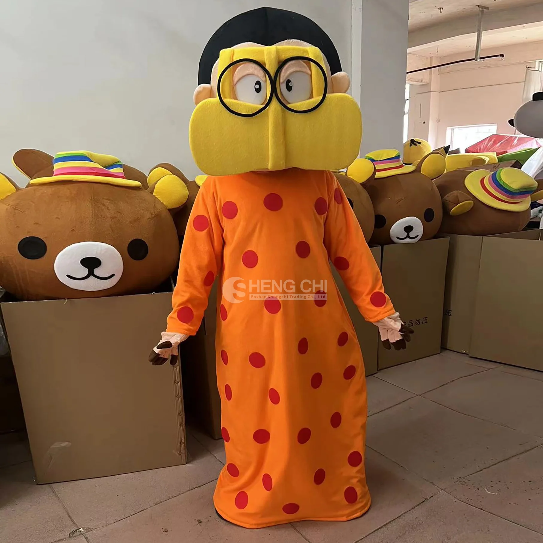 Minimum order quantity 1 customized adult cartoon plush Arab boy mascot costume cosplay costume