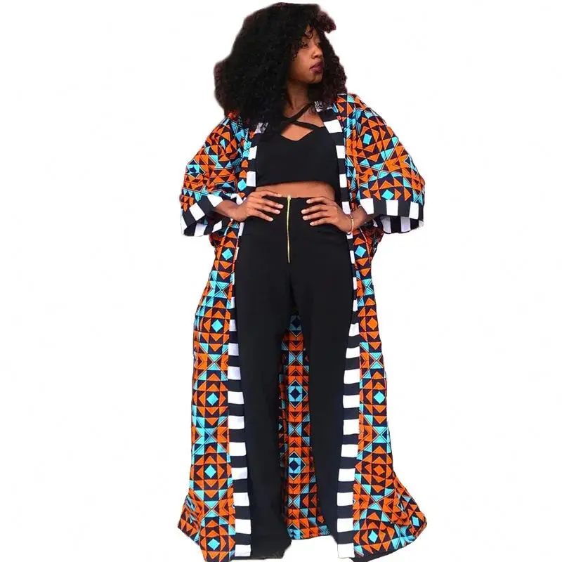 Hot Sale Autumn African Women Coat Clothes Print Dashiki Ethnic Style