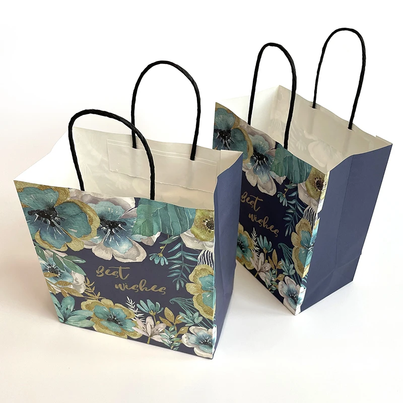 Конкурентоспособная цена, элегантный индивидуальный логотип бренда, роскошный бутик, шоппинг, белая бумажная Подарочная сумка для покупок с ручками