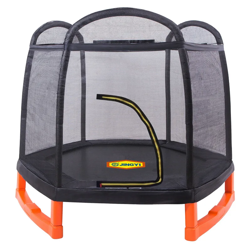 Toddler Trampoline with Safety Enclosure Net, 7FT Trampolines for Kids and Adults