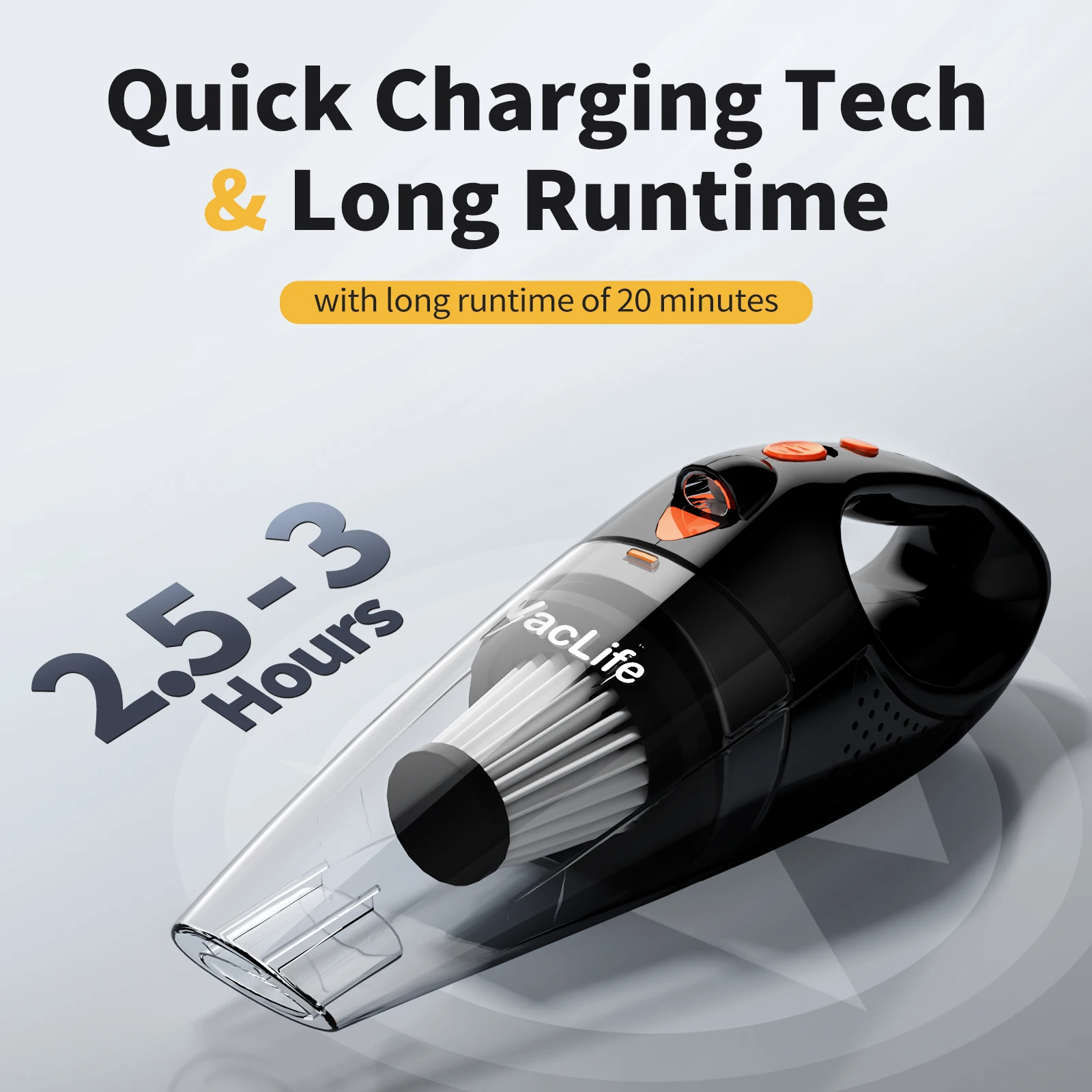 VacLife cost-effective Portable Car Vacuum Cleaner Cordless Rechargeable Handheld vacuum Cordless rechargeable pet hair vacuum