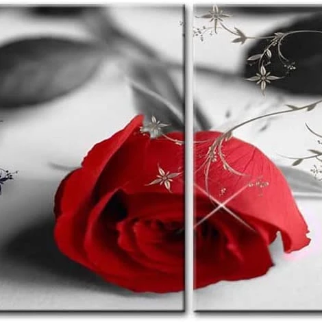 Red Rose Wall Art Decor Modern Painting Prints for Home paintings and wall arts decorative painting