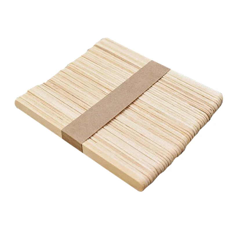 114mm Wooden Biodegradable DIY Coloured Ice Cream Sticks for Fun
