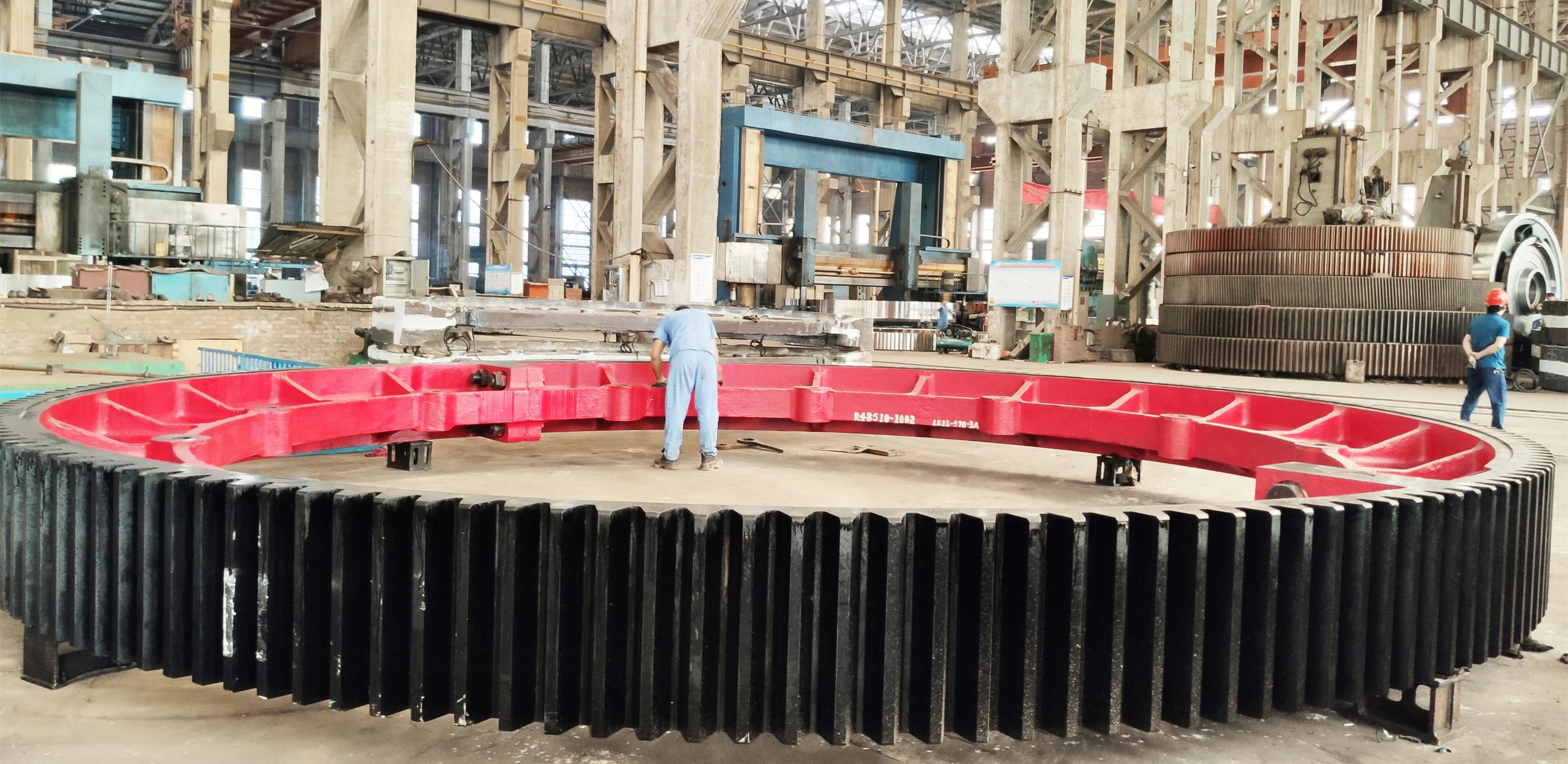 Machining Casting Steel Cement Mill Herringbone Customized Clay Brick Making Machine Supplier Reducing Gear Wheel Oem Gearwheel