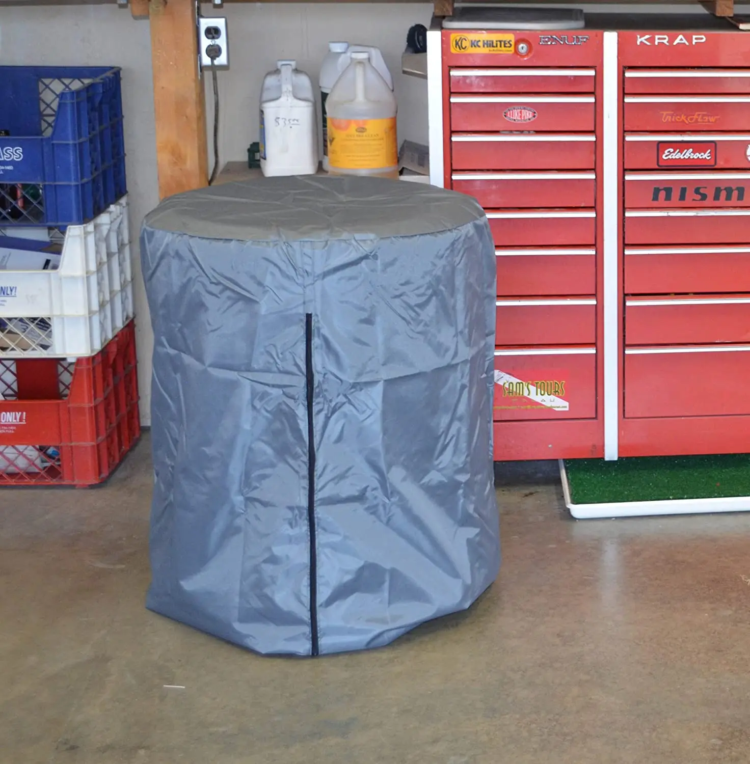 Solid reputation Foldable Spare Waterproof Wheel Cover Storage Bag 170T polyester with handle