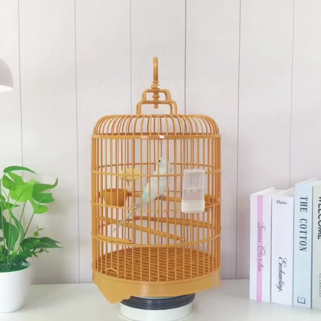cachorro OEM buy cheapest Diameter 25cm folding canary big small wholesale breeding pet fancy bamboo decorating bird cages