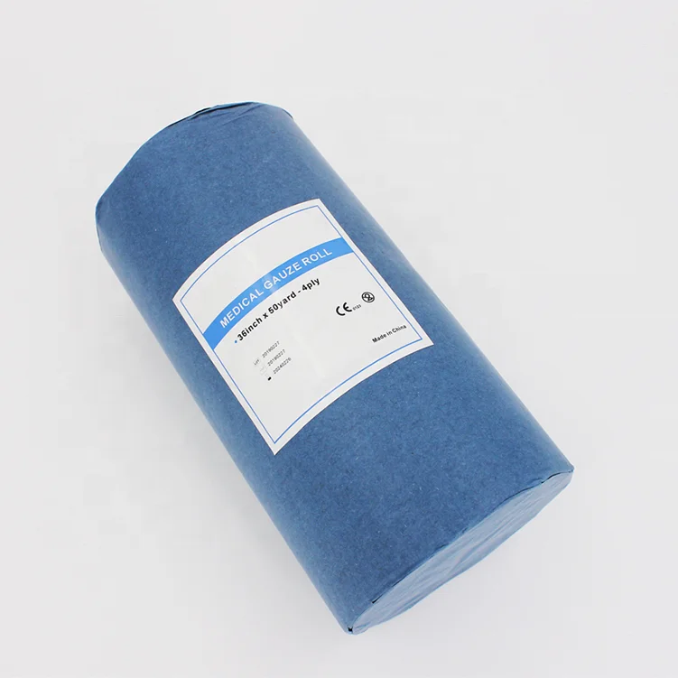 
Factory Direct Selling 100% Natural Cotton High Absorbent Medical Cotton Gauze Roll, Breathable White Gauze Bandages, 