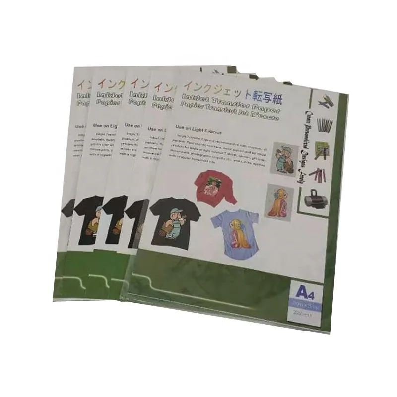 (A4*50pcs) Dark Iron on Inkjet Heat Transfer Paper For Cotton Tshirts Thermal Transfer Papel For Dark and Light Fabrics