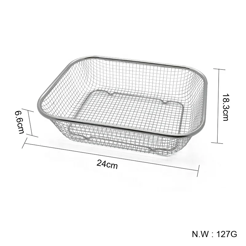 Stainless Steel Fruit Basket Strainer  Kitchen Colander for Strain Drain Rinse Vegetables Fruits
