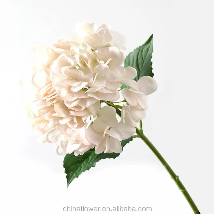 FC3008 Artificial flowers  silk hydrangea bunch for wedding decoration