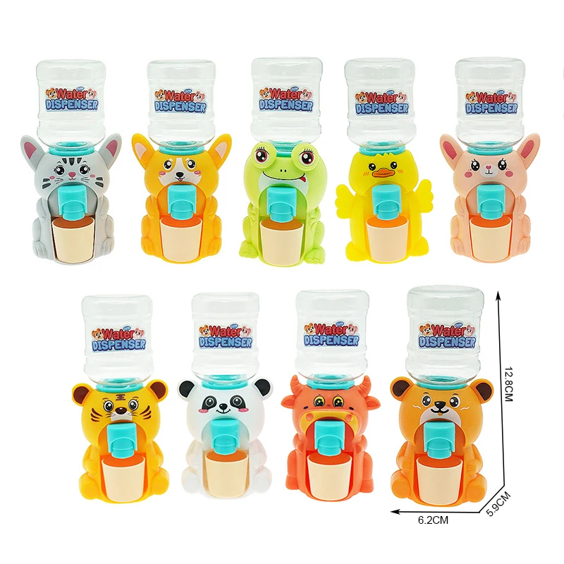 Cartoon Animals Water Dispenser 9 Models Mixed Plastic Drinks Dispenser With Drinking Cup Gift For Kids Candy Toys