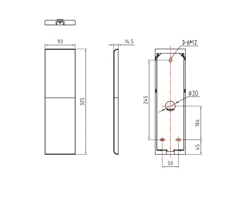 Elevator landing call panel HOP LOP HIP