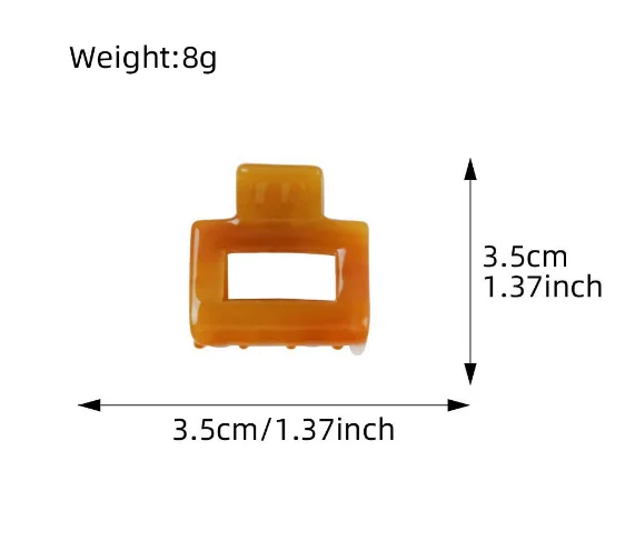 Hair Clamps Claw Clip  mini Leopard Cute Claw Clips Small Eco Friendly Acetate Hair Claws for Women