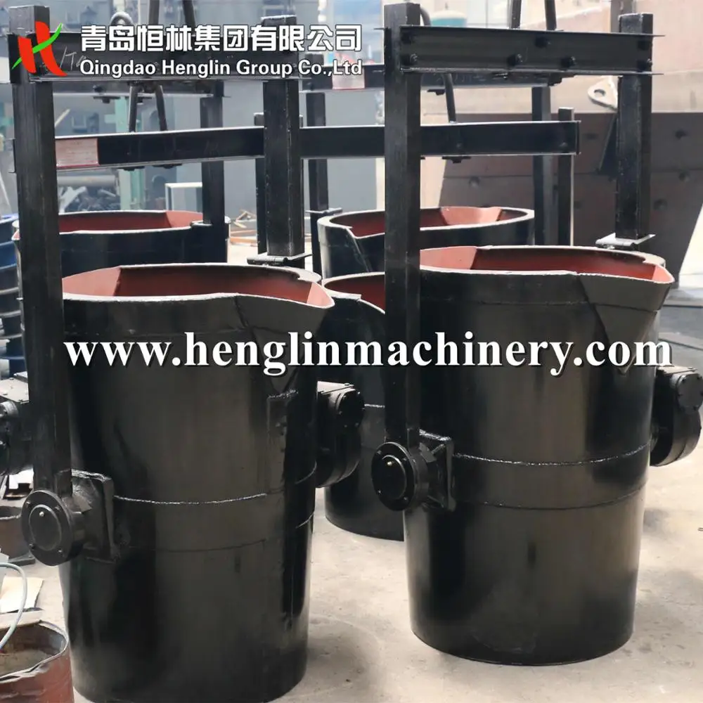 1 ton high quality teapot ladle foundry ladle iron pouring machine