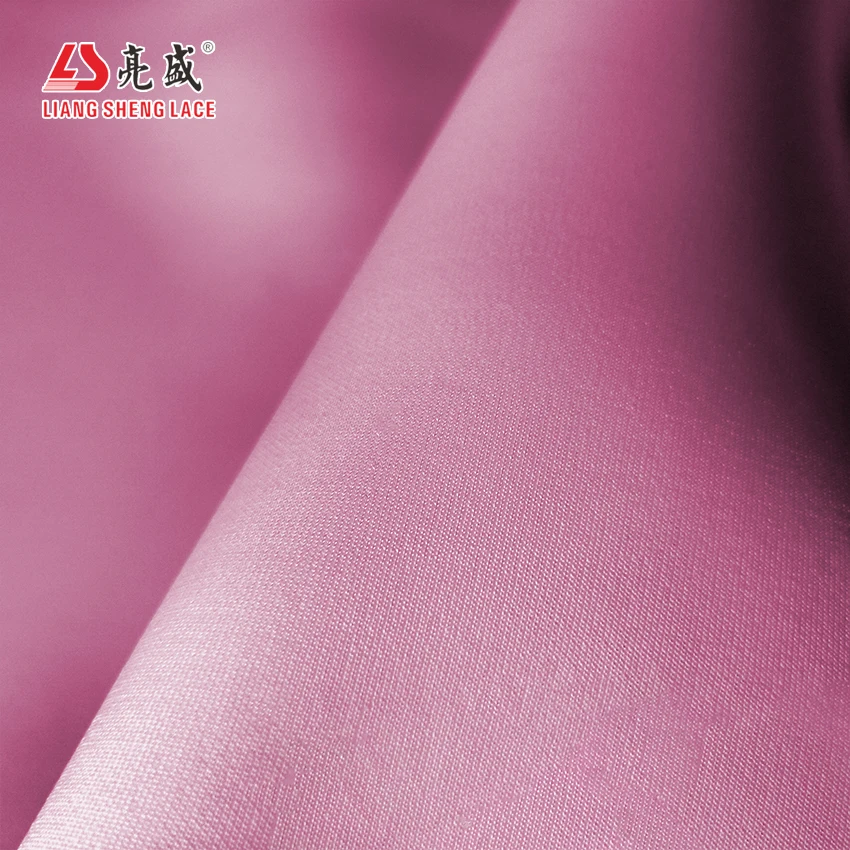 Space layer material pure white polyester spandex sports knitted fabric thick mesh fabric