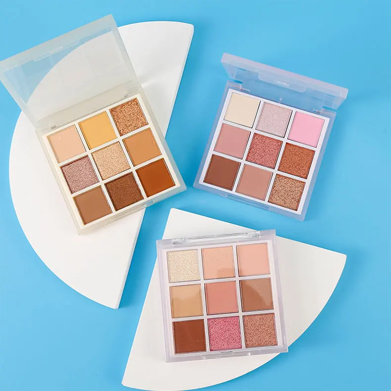 2022 New Style Cosmetics 9 Colors Pigmented Eye Shadow Professional Makeup Color Shimmer Matte Palette Eyeshadow