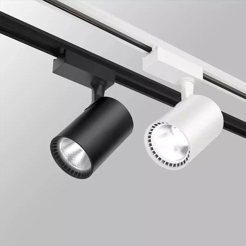 
20W 30W Focus Lamp Retail Spot Lighting Fixtures Surface Mounted Spotlights Linear Magnetic Rail Led Track Light 