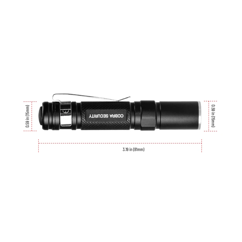 VCAN Mini Waterproof Adjustable Zoom Dry Battery 350 Lumen Q5 Bright Pen Torch LED Flashlight
