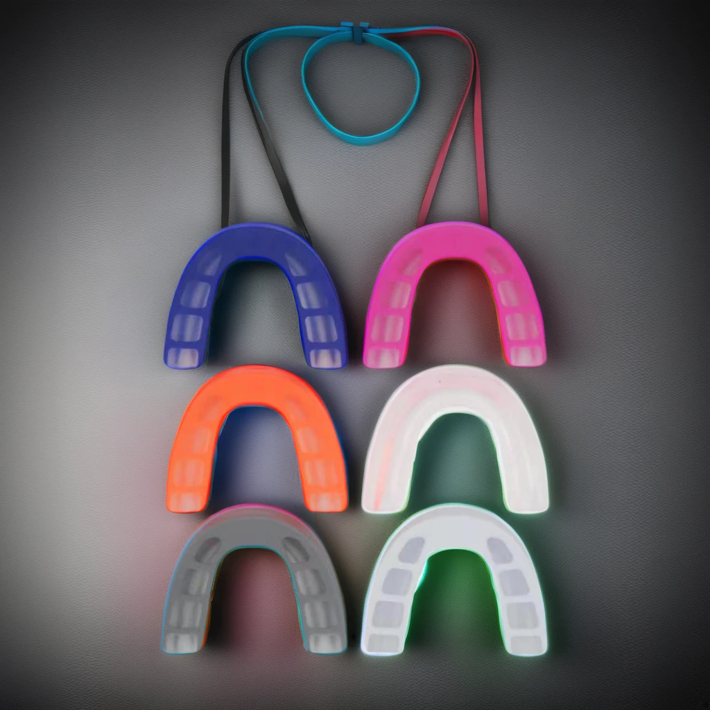 promotional sports item colorful reusable non-toxic super EVA basketball game teeth safety protective cover boxing mouth guard