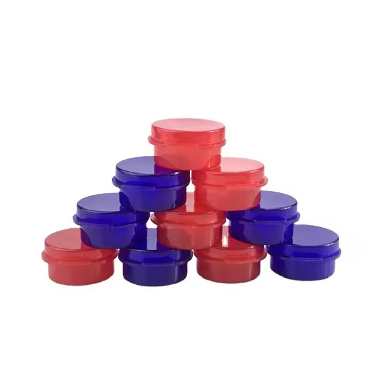 Hot Sale 1ml 5ml 10ml Sample Jar 1g 3g 5g 10g Polypropylene Flip Top Plastic Jar For Concentrate Pill Container