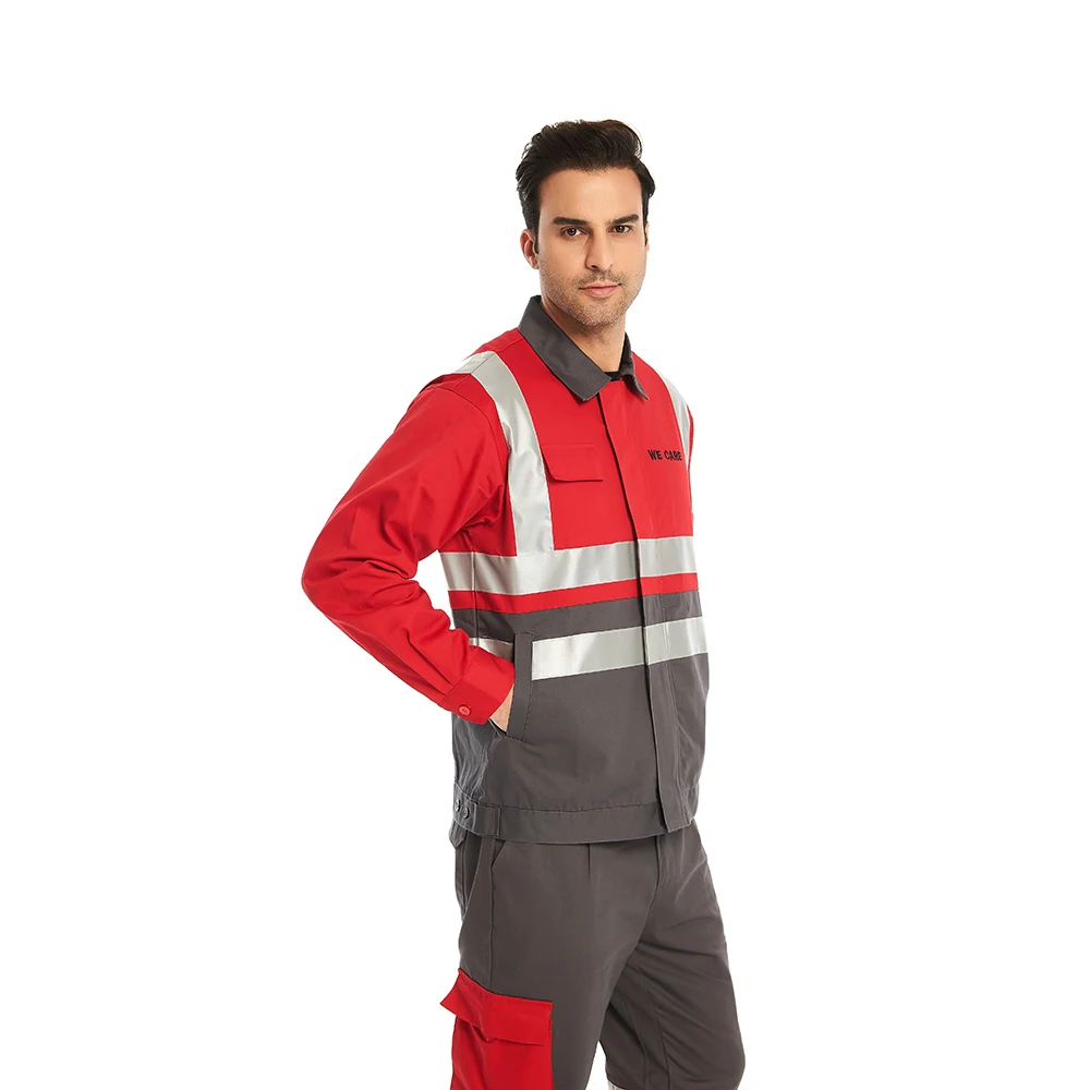 ZX Custom Fr Safety Clothing Flame Retardant Reflective Workwear Sets Electric Welding Work Suit Class Cat 2