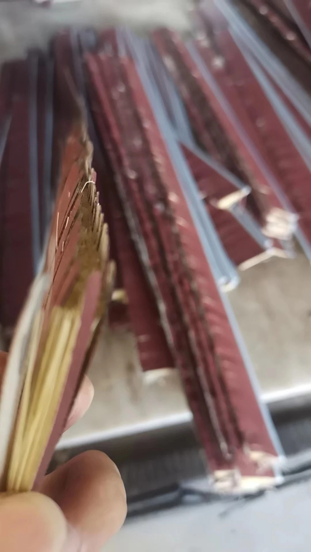 ZXD 180/220 double sided Strip Brush for Polishing Abrasive Cloth Sanding Paper for Drum Sander Woodworking Machine