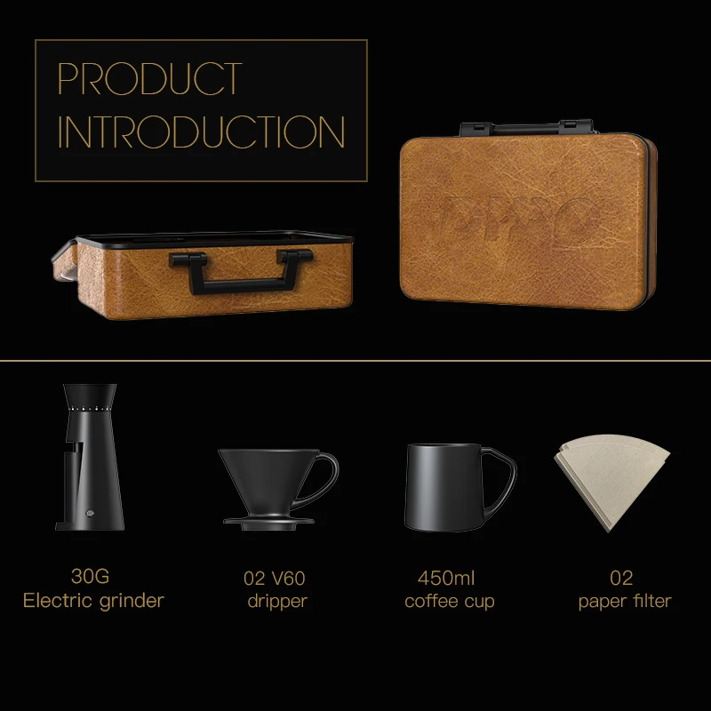 Professional Coffee Grinder Espresso Bean Machine Electric Coffee Mill Bean Grinder with Italy Imported Conical core for house