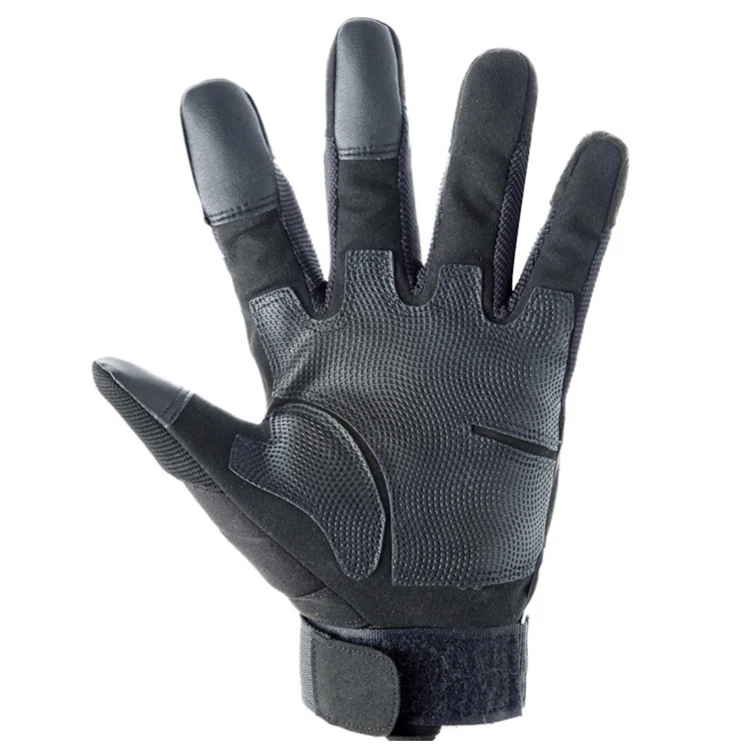 Черные антивибрационные тактические перчатки для сенсорного экрана