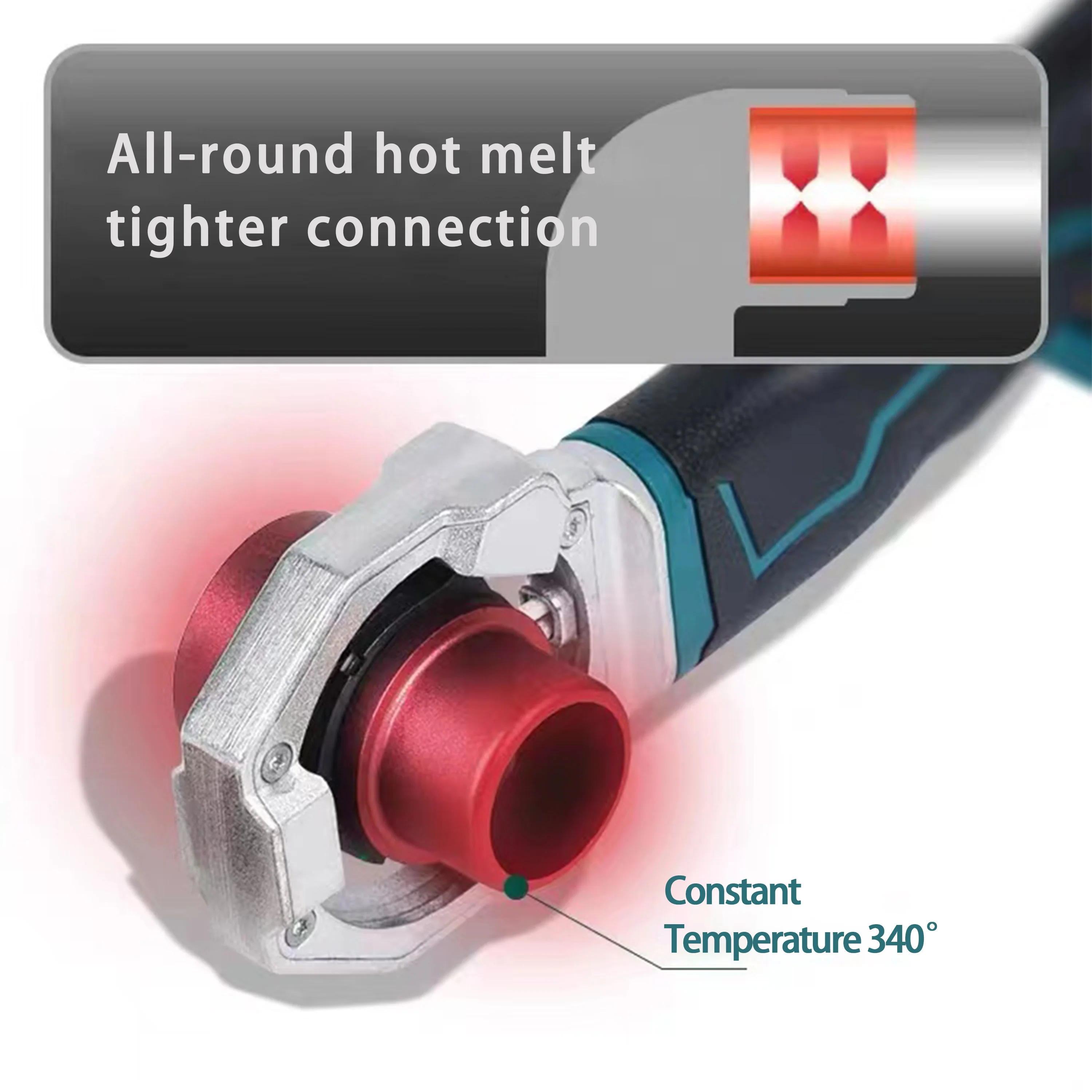 Easily Operation Cordless Power Tools 20V 120W Lithium Battery Automatic Heat Gun PPR Heat Welding Machine