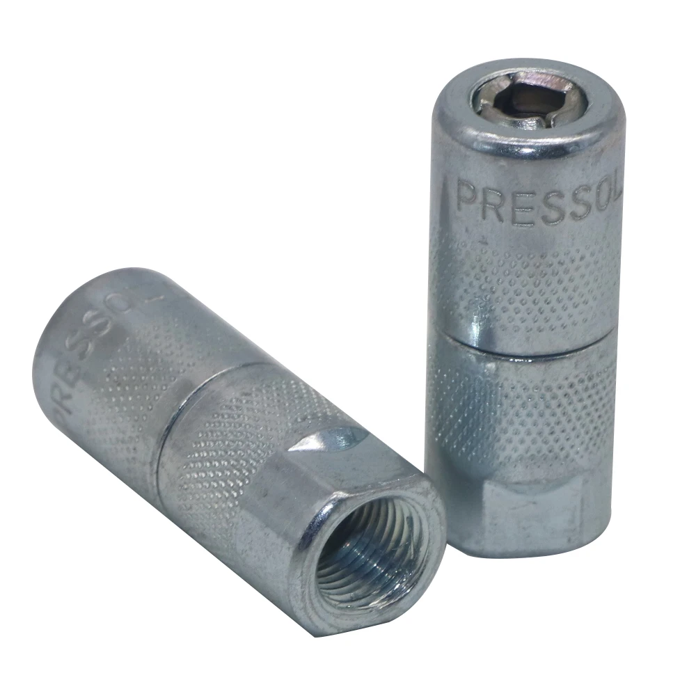 ZM-0273 Zinc plated grease coupler 4 jaw grease nipple gun nozzle coupler Pressol Germany grease coupler