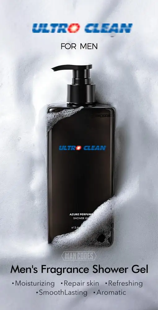 
400ML Hot Sale Professional Lower Price Private Label All Natural Mens Energising Shower Gel Set 