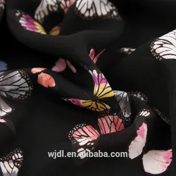 Хит продаж новейший стиль крикель Цифровая печатная шифоновая мох шифоновая ткань креп 75d шифоновая ткань для одежды