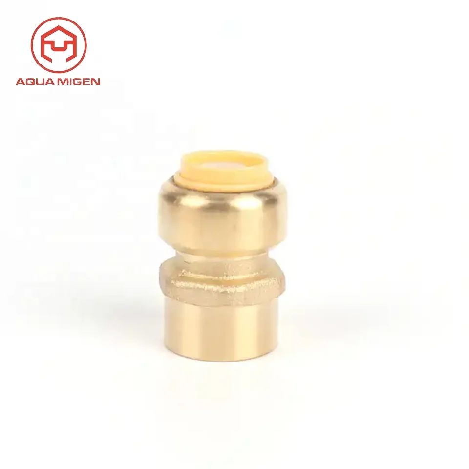 Professional Manufacture Gas Meter Connector Cross Water Female Thread Plumbing Press Pex Air Pipe Brass Fittings