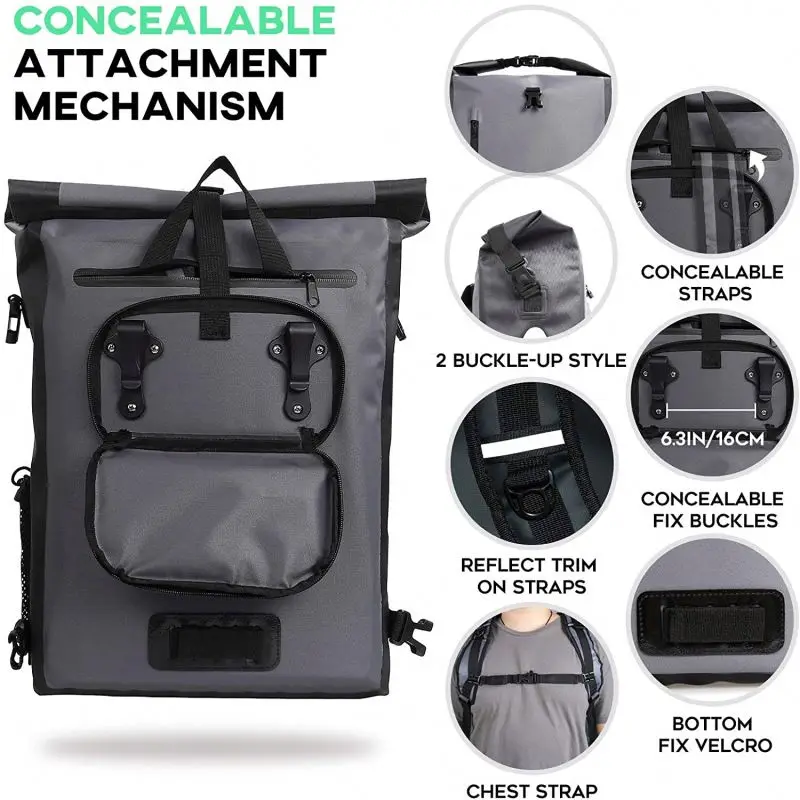 Foldable Travel Duffel  Waterproof Carry On Bag wet and dry separator Lightweight Travel Luggage Bag for Sports