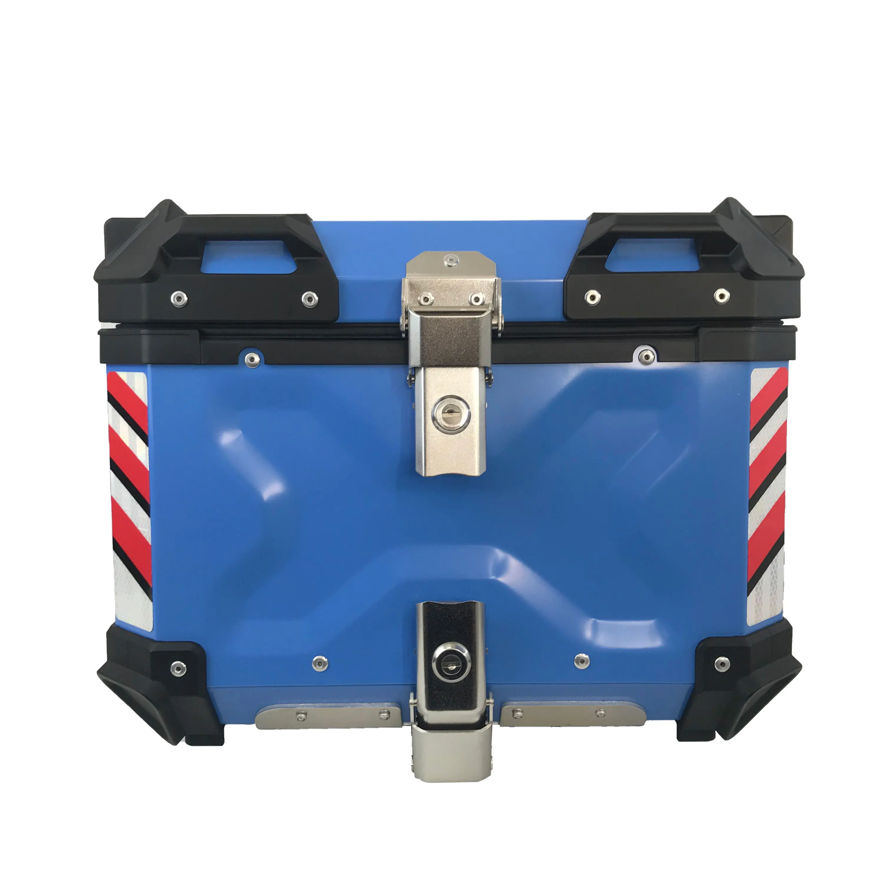 OHHO 45L мотоциклетный верхний бокс, задний бокс из алюминиевого сплава, водонепроницаемый синий задний бокс