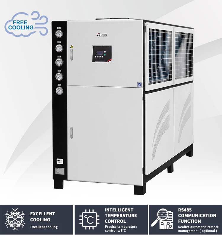 XIECHENG Free-Cooling Chiller Systems Energy Saving 2-100 ton Free Cooling Air Cooled Chiller