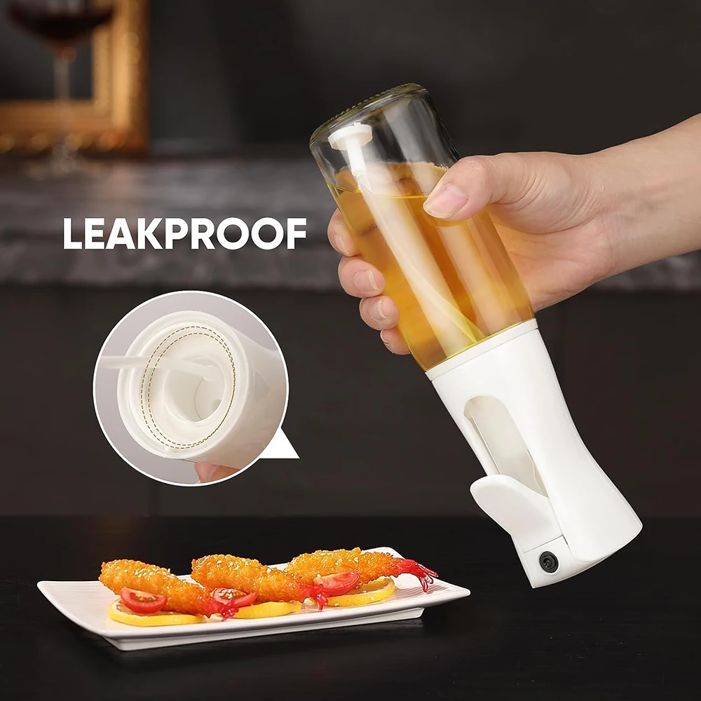Olive Oil Sprayer for Cooking 200ml Glass Oil Dispenser Bottle Spray Mister Refillable Oil Vinegar Spritzer Spray