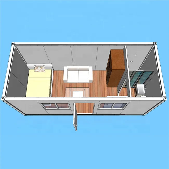 China 20 FT fast install cheap casas modulares prefabricadas house homes