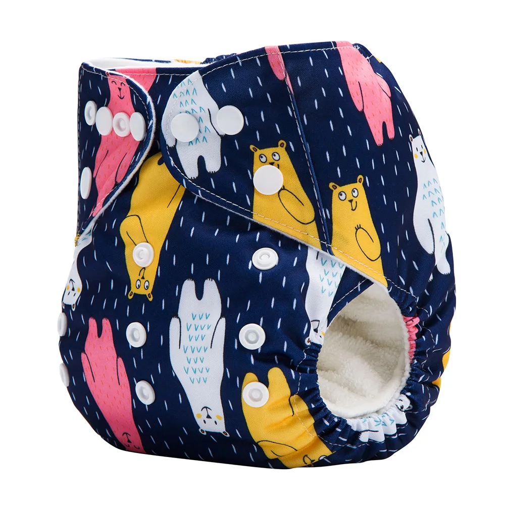2019 AnAnBaby Washable Organic Baby Reusable Diapers All In One Nappy Pant